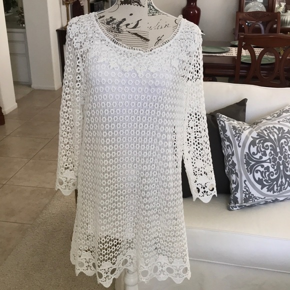 Simply Irresistable Tops - Simply Irresistible white tunic/dress/coverup